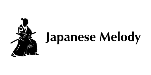Logo of the company Japanese Melody "Black silhouette of samurai"