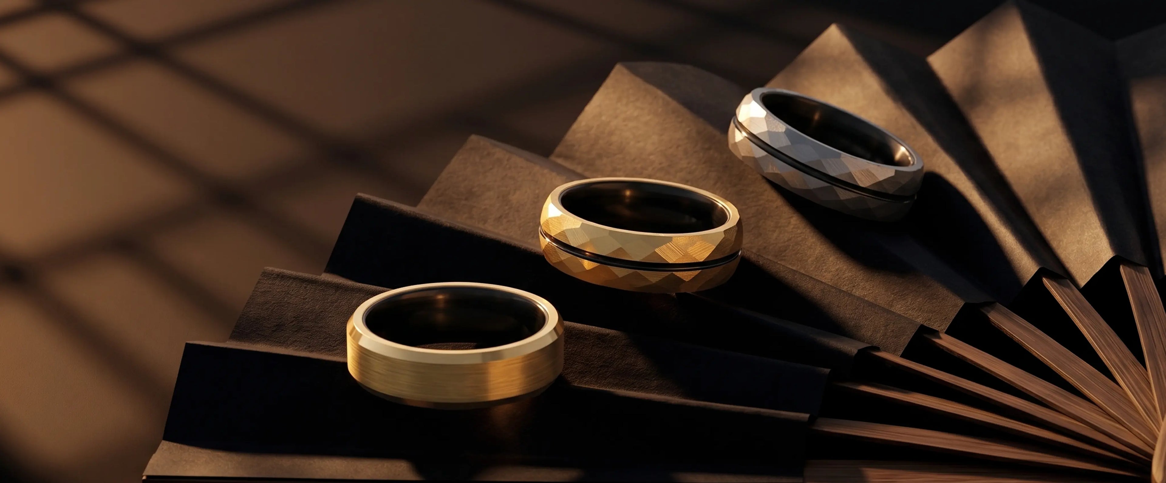 three rings on the desk