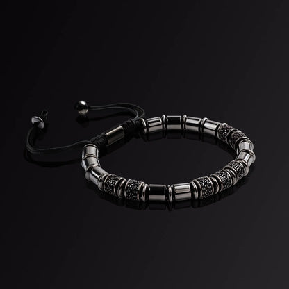 Black Obsidian man's bracelet