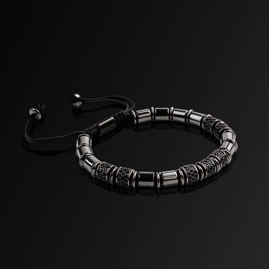 Black Obsidian man's bracelet