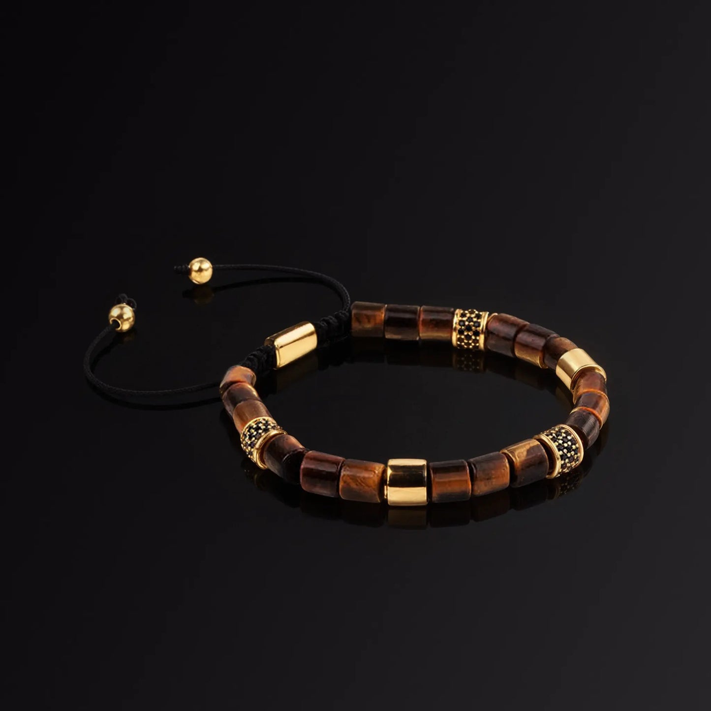 Tiger's eye man's bracelet