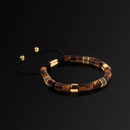 Tiger's eye man's bracelet