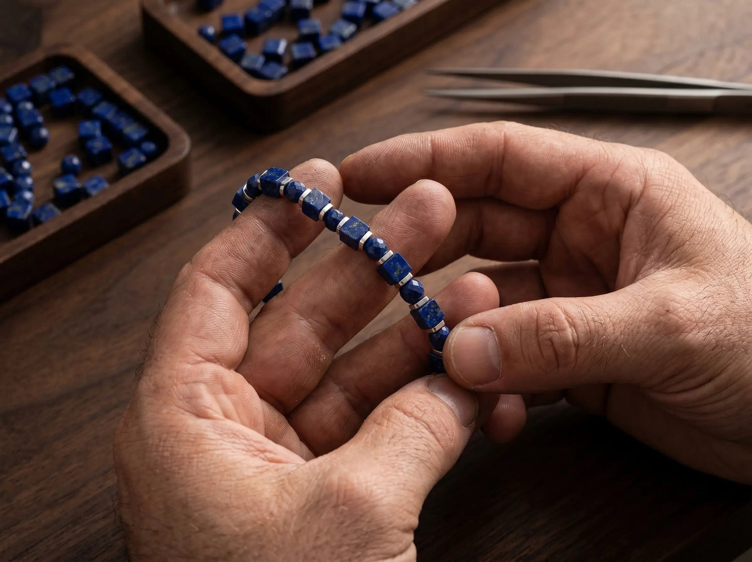 AOKI — Lapis Lazuli Bracelet Leonardo’s Leather