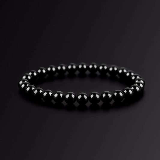 Black beaded bracelet Japanese Melody