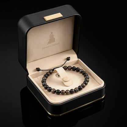 KOKUYO — Obsidian Bracelet Leonardo’s Leather