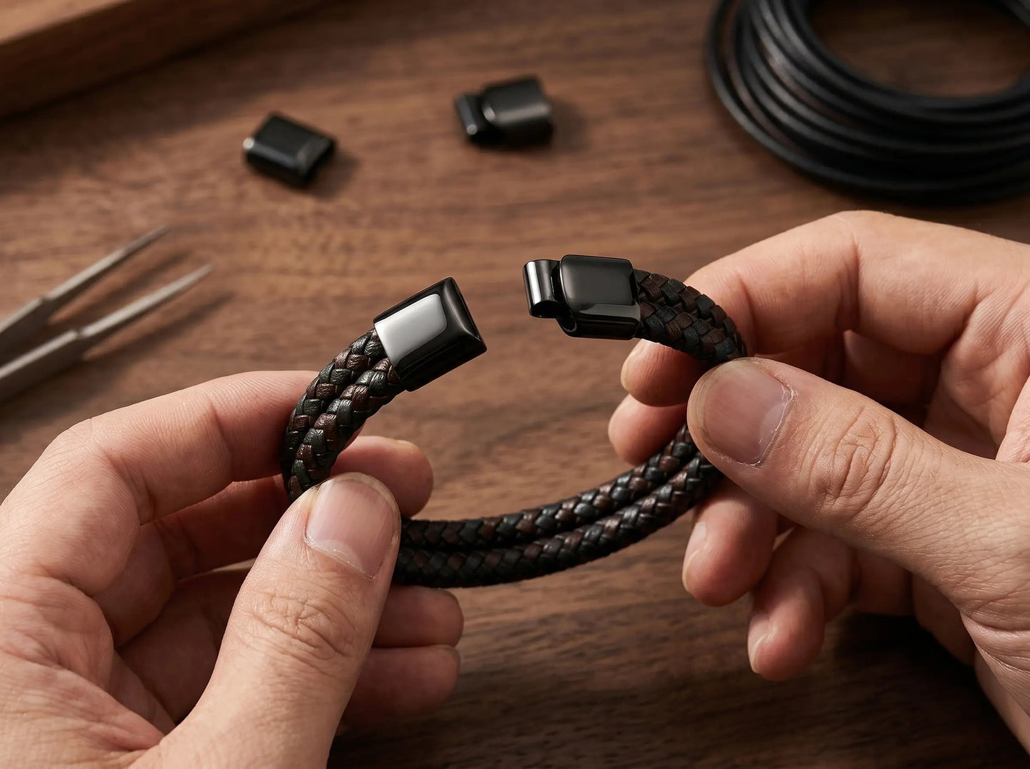 ENSO — Double Leather Bracelet Leonardo’s Leather