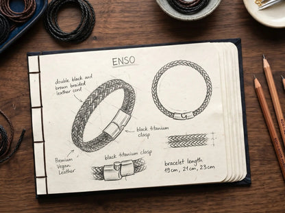 ENSO — Double Leather Bracelet Leonardo’s Leather