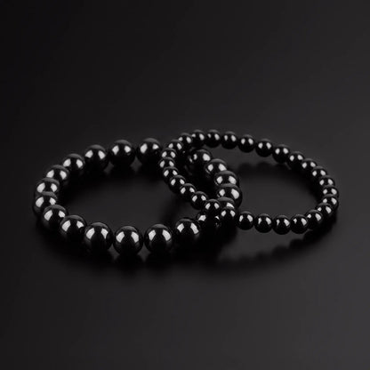 SHINOBI SET — Black Onyx Matching Bracelets Japanese Melody