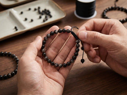 KOKUYO — Obsidian Bracelet Leonardo’s Leather