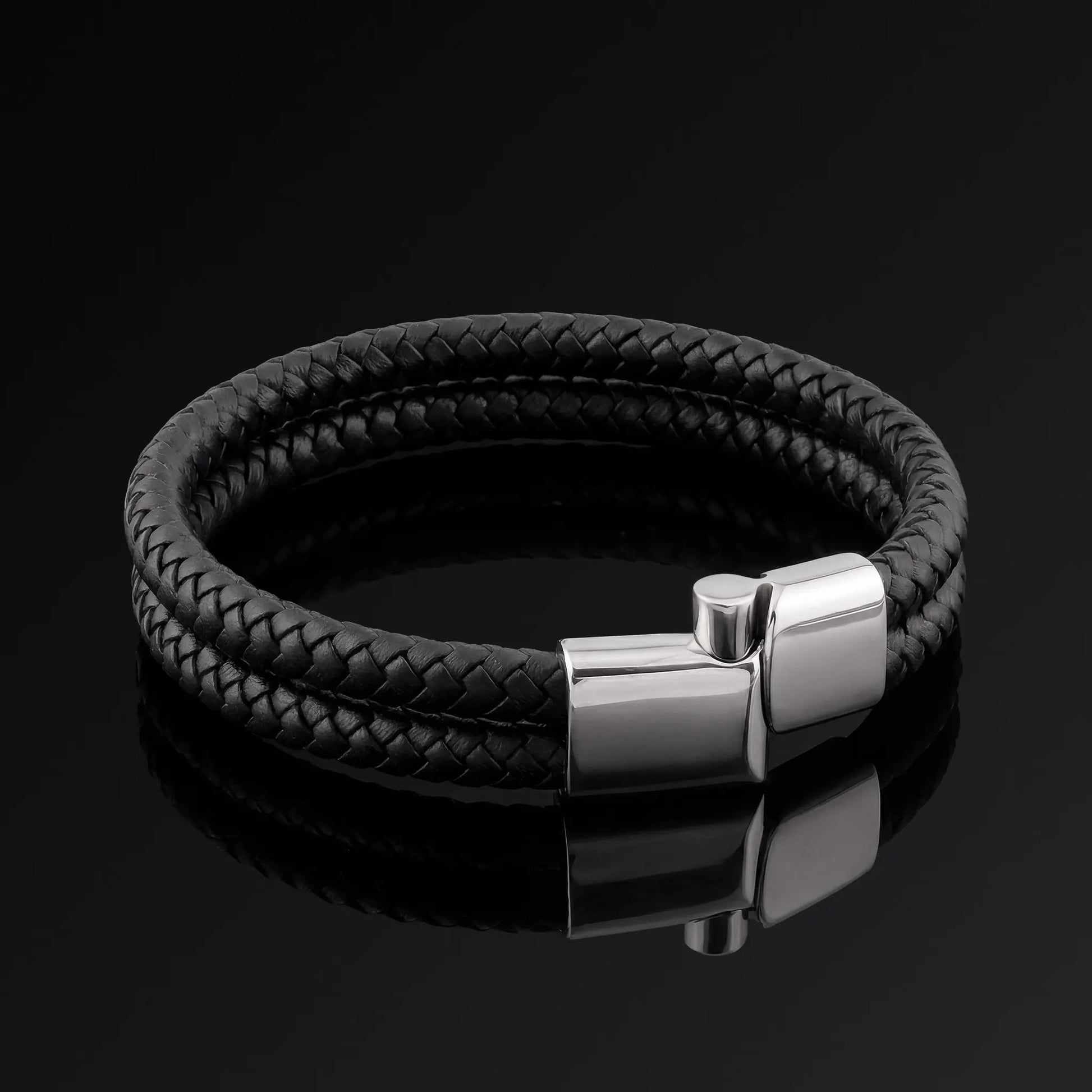 KURO-MUSUBI — Double Leather Bracelet Leonardo’s Leather