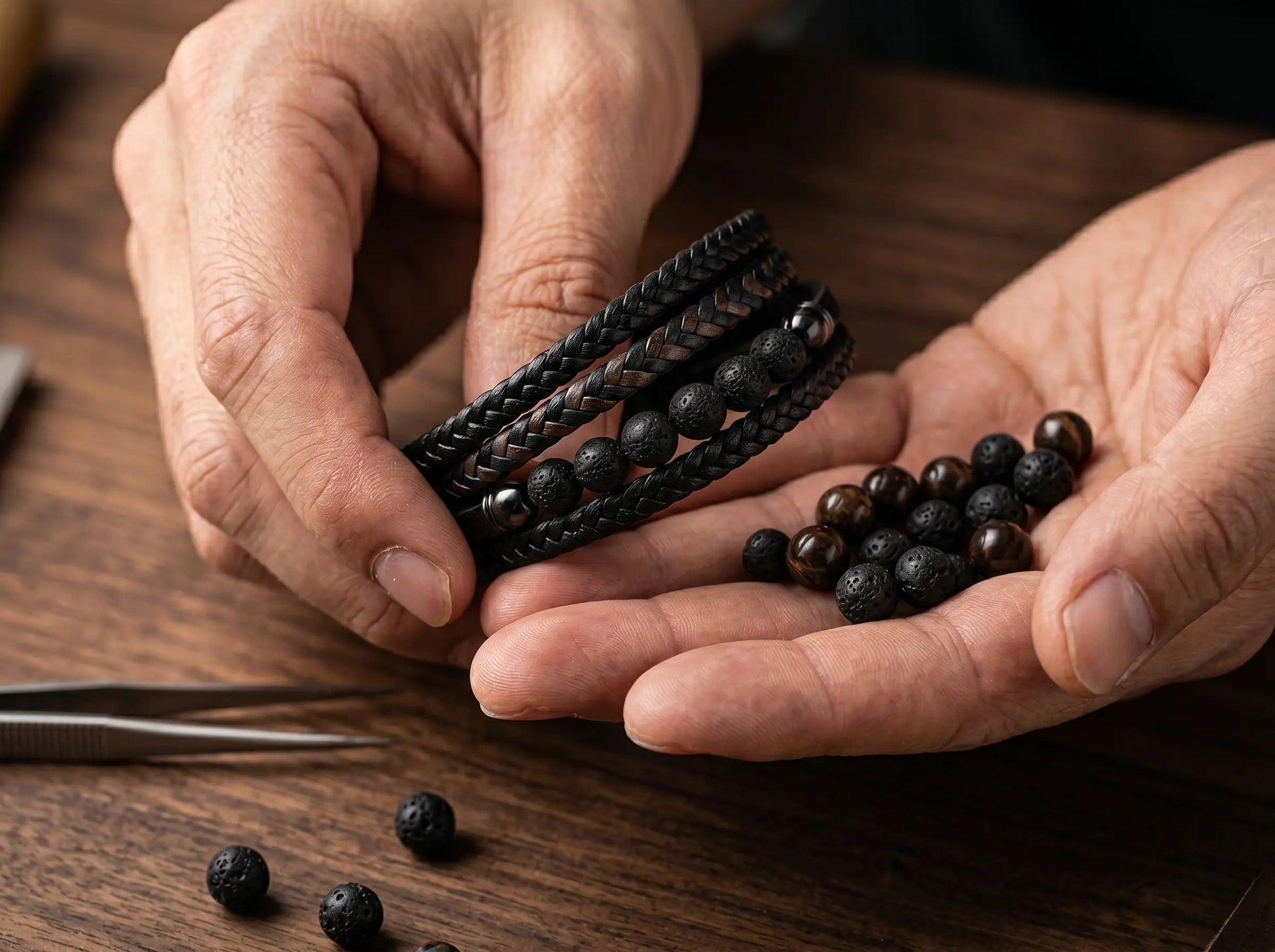 KYOTO — Triple Braided Bracelet Leonardo’s Leather