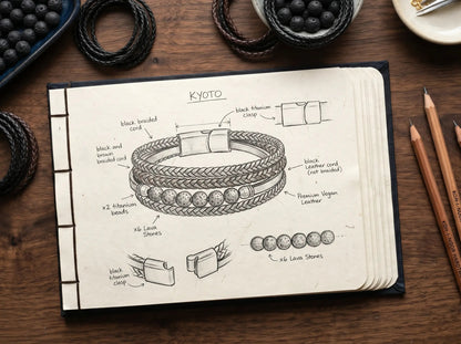 KYOTO — Triple Braided Bracelet Leonardo’s Leather