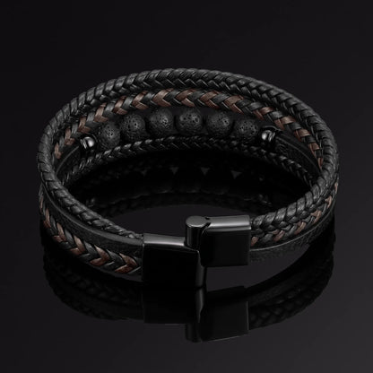 KYOTO — Triple Leather Bracelet Leonardo’s Leather