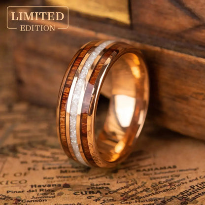 MIKADO — Crushed Pearl & Koa Wood Ring Japanese Melody