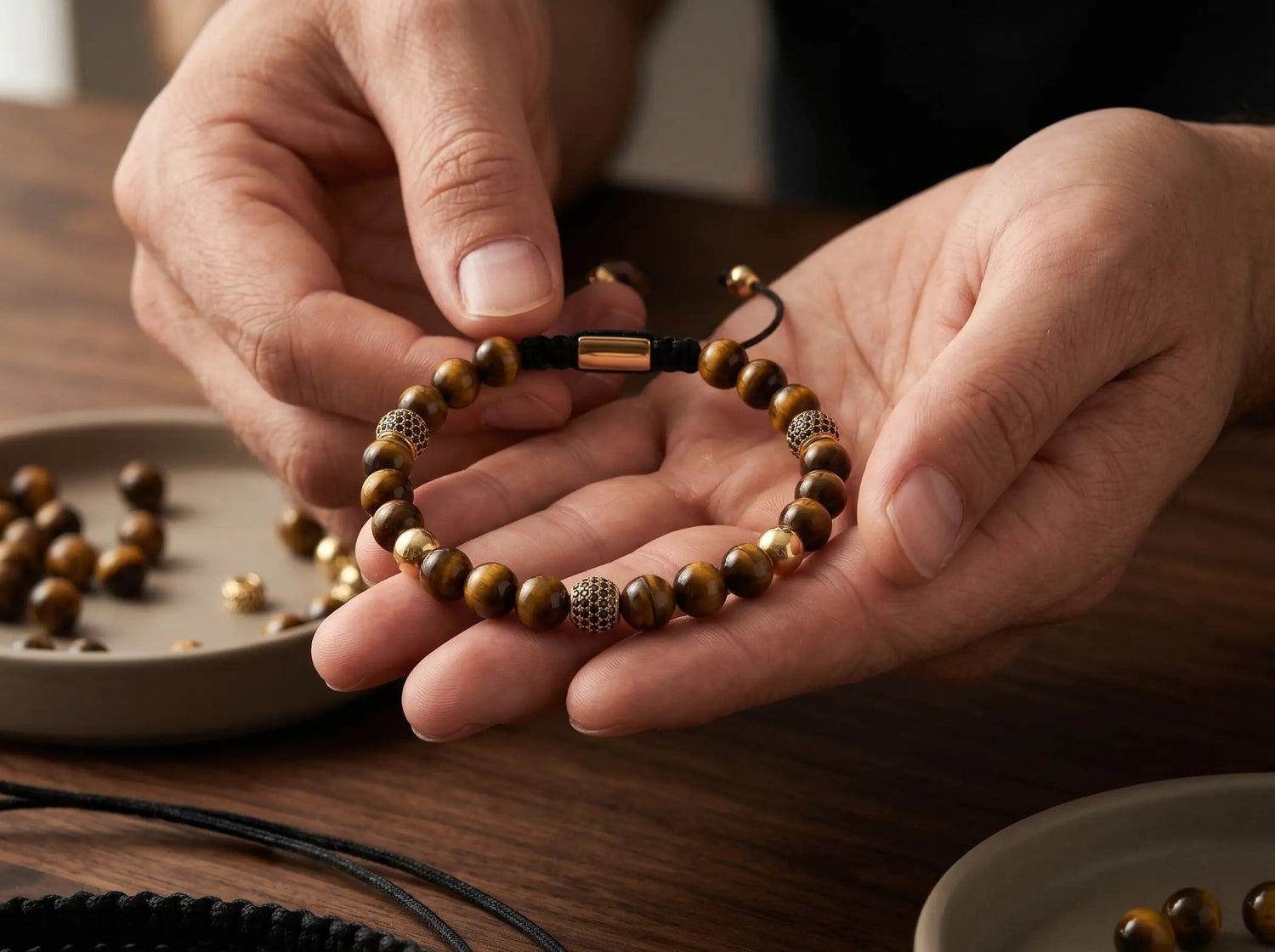REIKON — Tiger Eye Bracelet Leonardo’s Leather
