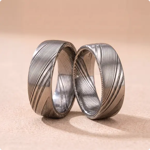 Damascus Steel Rings