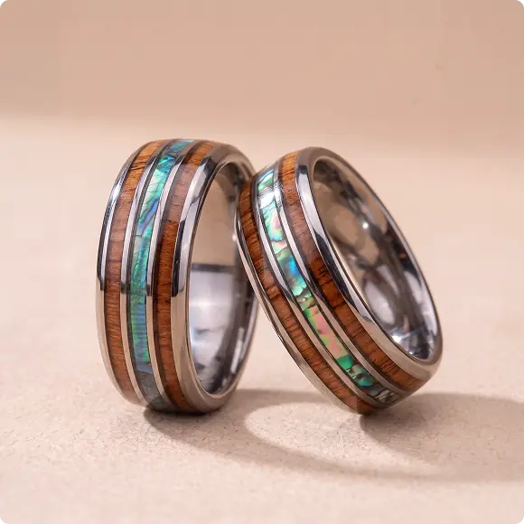 Abalone Shell Rings