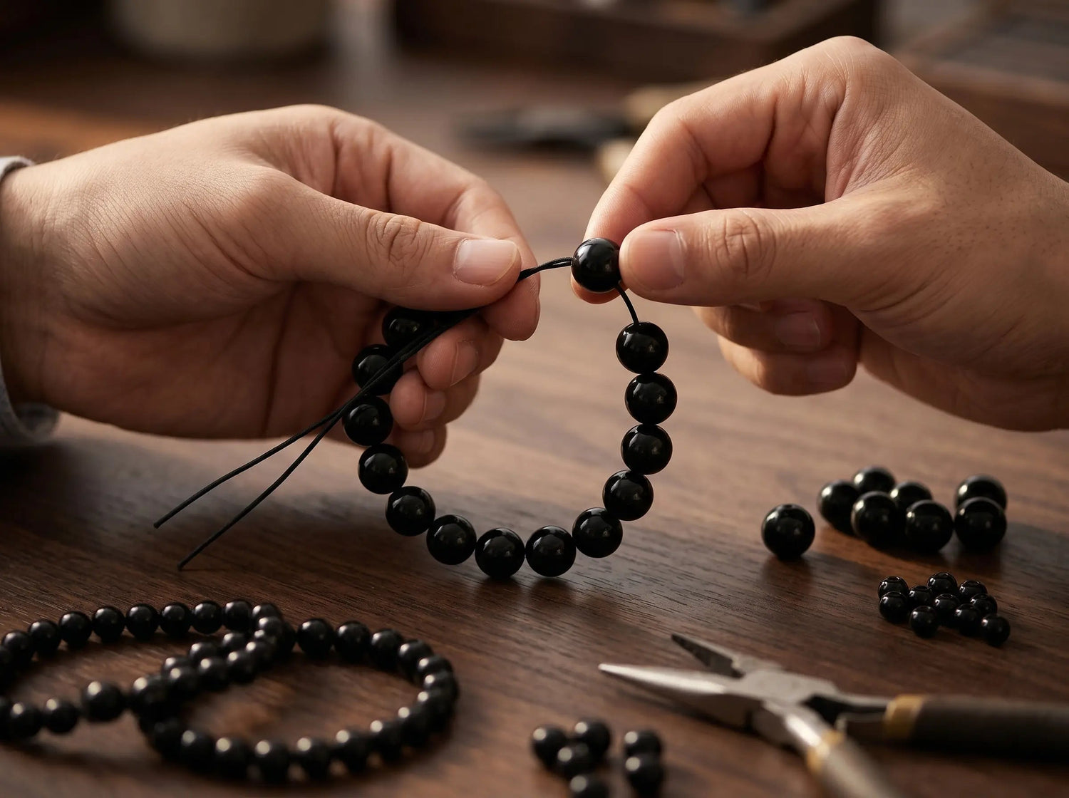 SHINOBI — Black Onyx Bracelet Japanese Melody