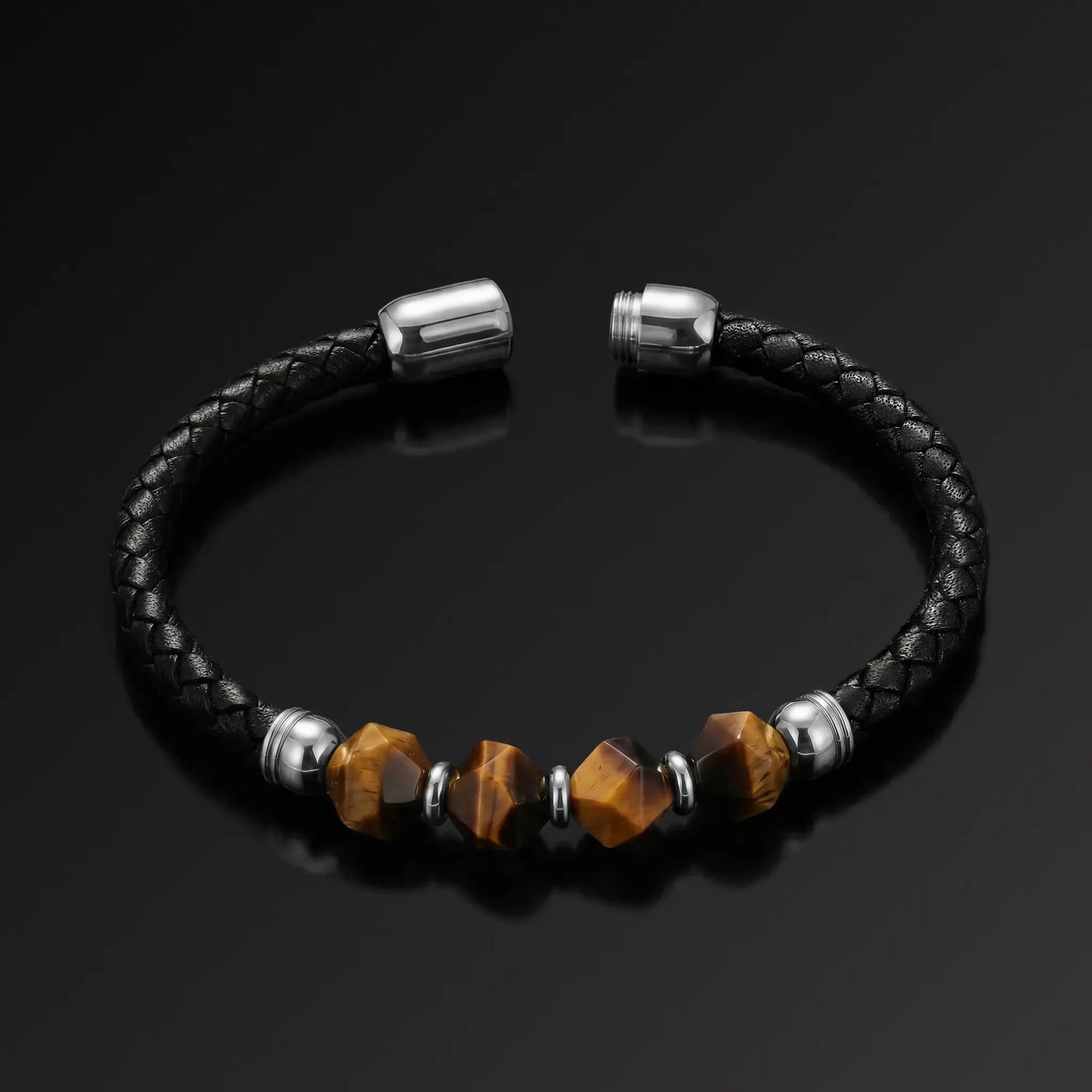 TORA no ME — Tiger Eye & Italian Leather Bracelet Leonardo’s Leather