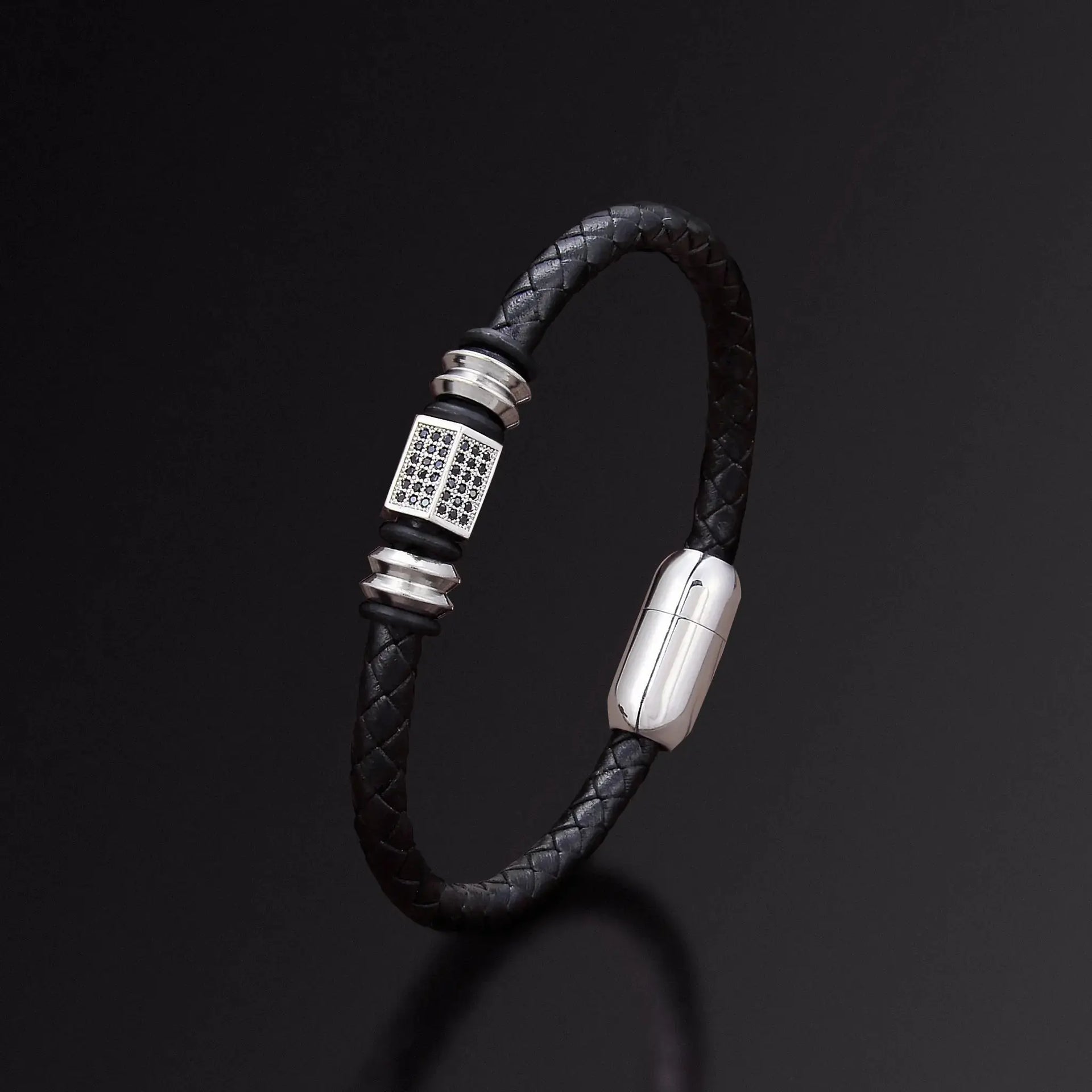 アクセサリー Archive Japanese Leather Stone Bracelet Trésors de St Barth - Leathered antique coin bracelet. Shop