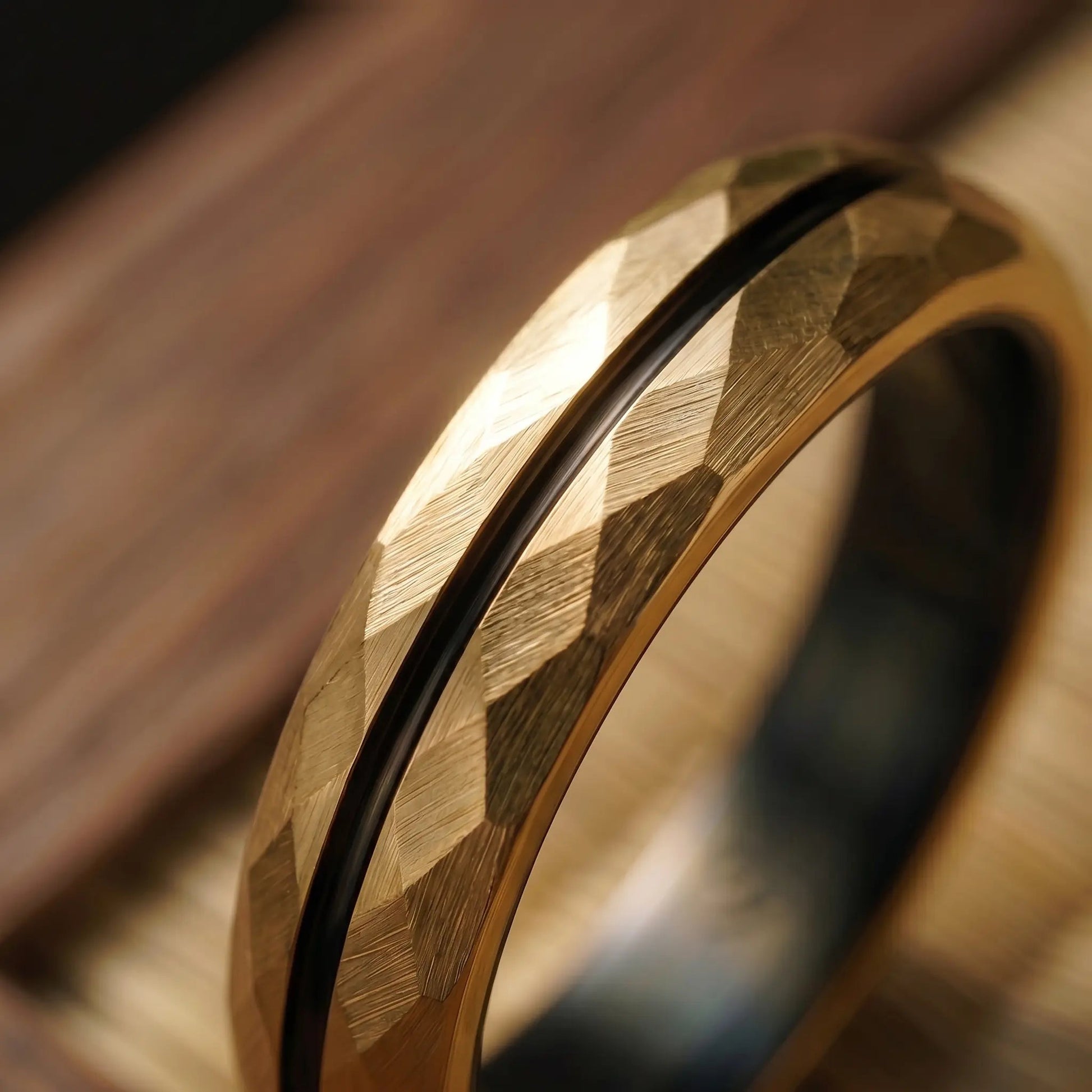 HIBIKI — Gold Faceted Ring Japanese Melody