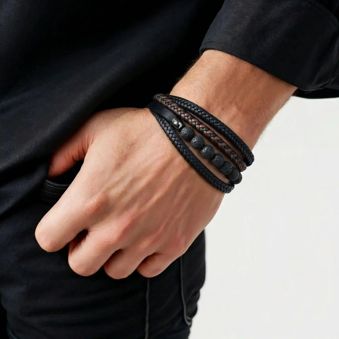 KYOTO — Triple Leather Bracelet Leonardo’s Leather