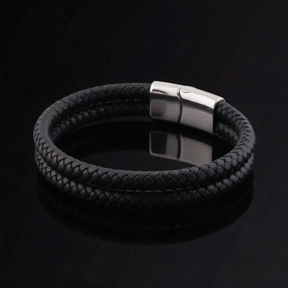 KURO-MUSUBI — Double Leather Bracelet Leonardo’s Leather
