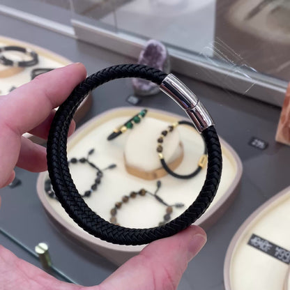 KURO-MUSUBI — Double Leather Bracelet