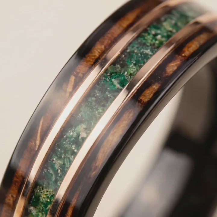 agate リング 2023 ARCHAEOLOGY MIDORI no MICHI — Moss Agate & Oak Ring – Japanese Melody