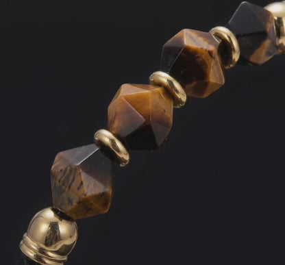 TORA no ME — Tiger Eye & Italian Leather Bracelet