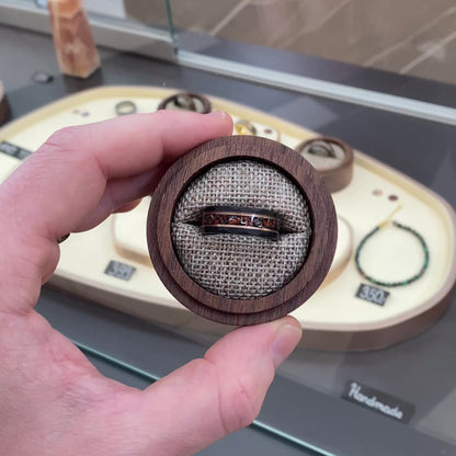 TERRA ANTIQUE — Dinosaur Fossil & Meteorite Ring